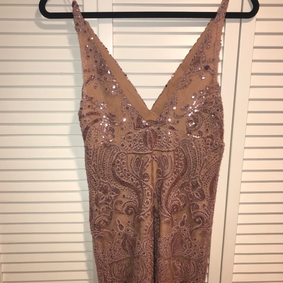Free People Mid Shimmers Dress Pink/Nude Size 2 - Picture 6 of 8